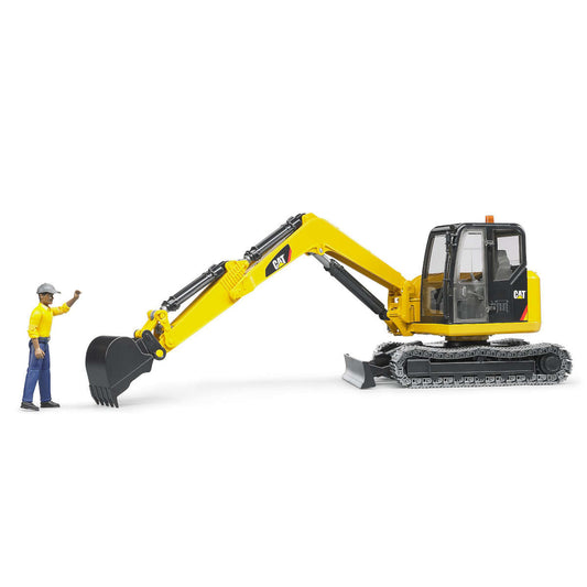 Bruder Mini Cat Excavator with Worker