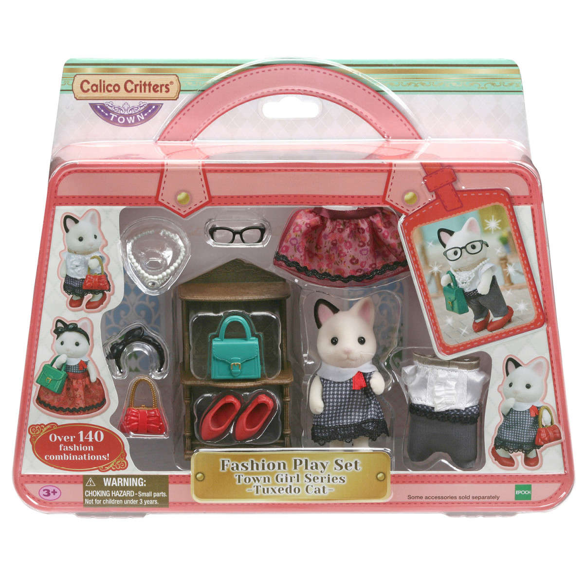 Calico Critters Fashion Play Set Town Series Tuxedo Cat