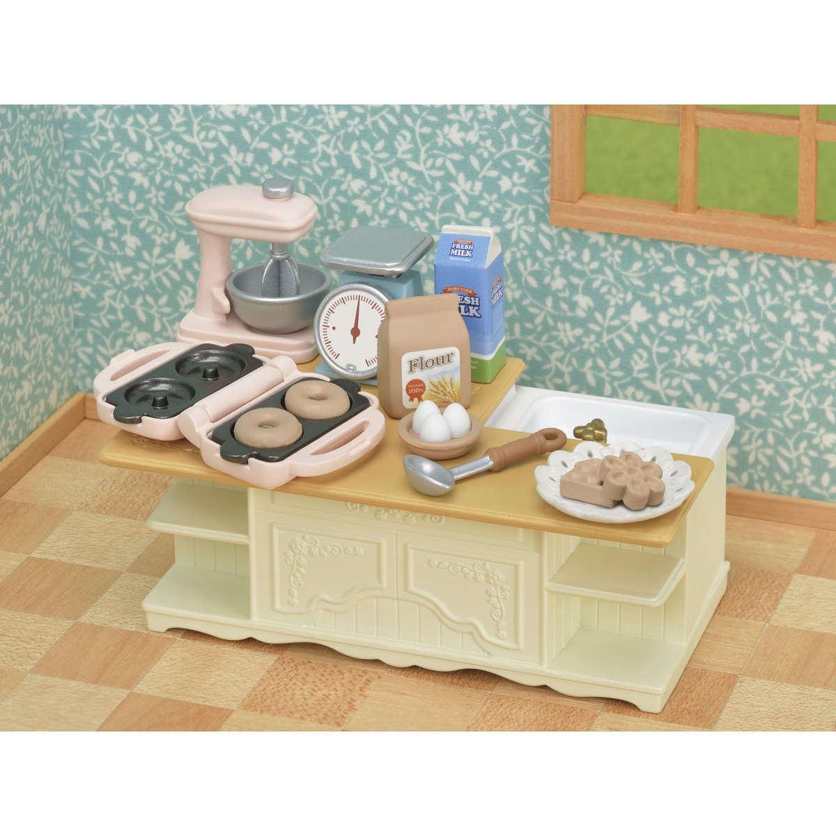 Calico Critters Kitchen Island Set