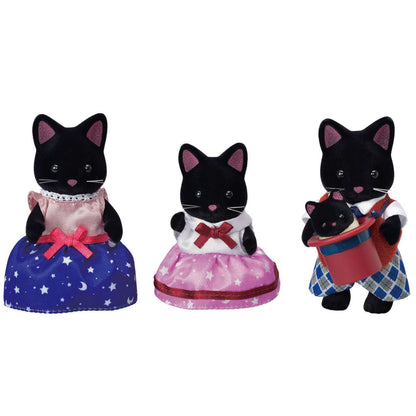 Calico Critters Midnight Cat Family