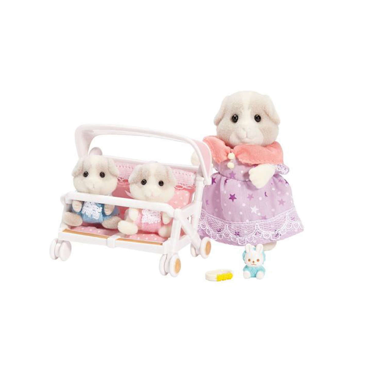 Calico Critters Patty & Paden’s Double Stroller Set