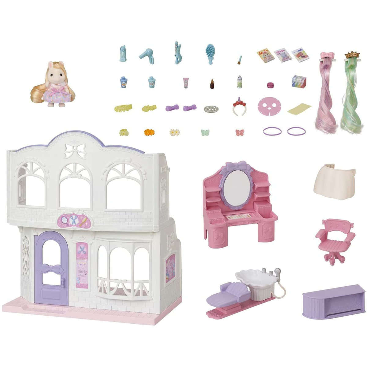 Calico Critter Pony's Stylish Hair Salon Set