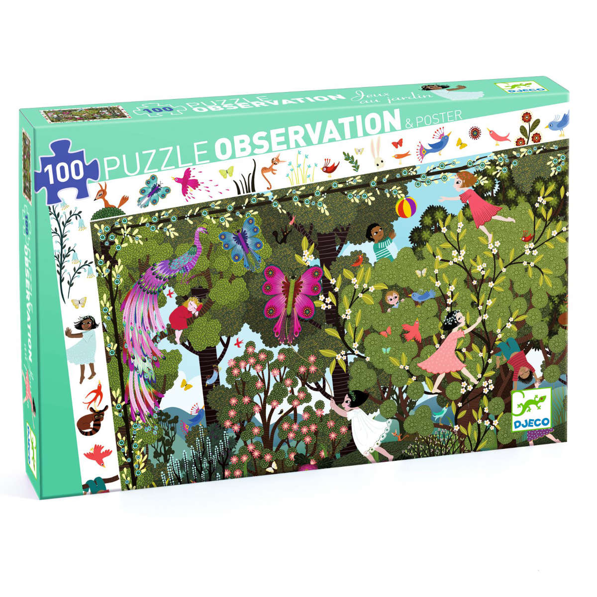 Djeco Garden Play Time Observation Puzzle 100 pieces