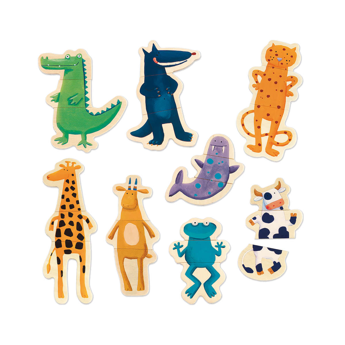 Djeco Magnetic Crazy Animal Mix & Match