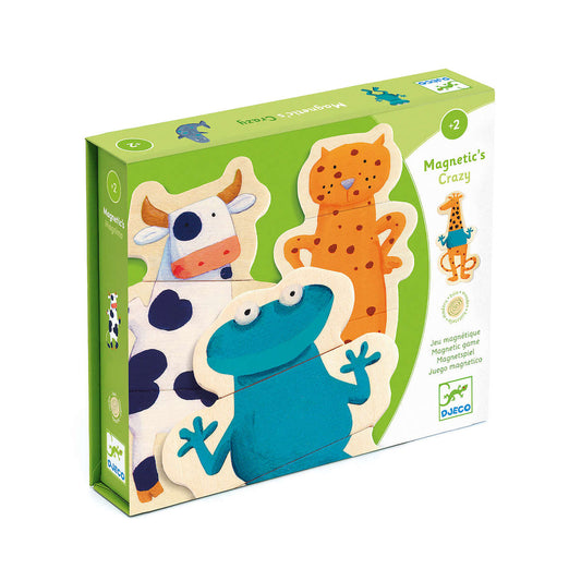Djeco Magnetic Crazy Animal Mix & Match