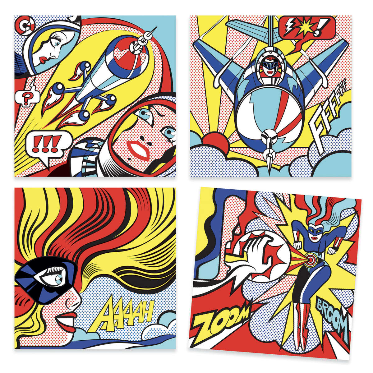 Inspired By: Superheros Coloring and Rub-On Transfer Kit – Happy Up Inc  Toys & Games