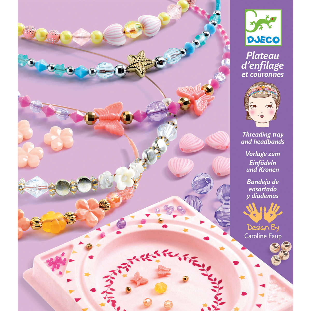 Djeco Precious Beads Headband Craft Kit