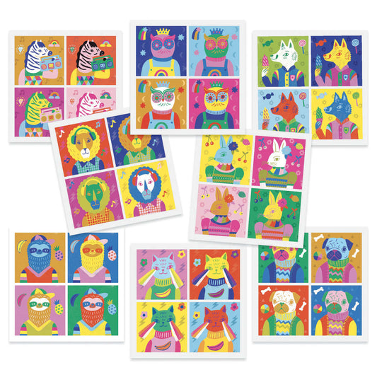 Djeco Totally Pop Sticker Collage Art Kit