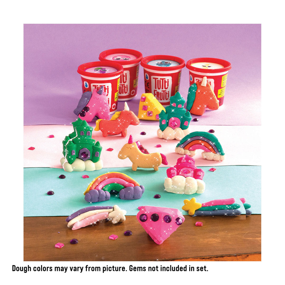 Tutti Frutti Scented Dough - Sparkling Unicorns Bucket