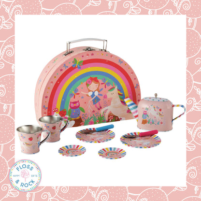Floss & Rock Tin Tea Set Rainbow Fairy
