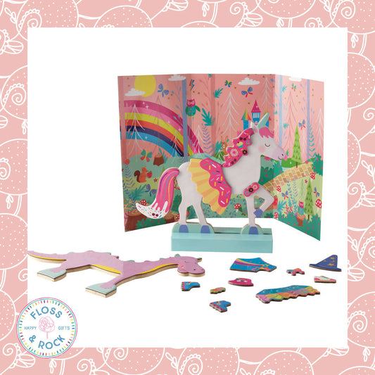 Floss & Rock Wooden Magnetic Dress Up Fantasy Pets