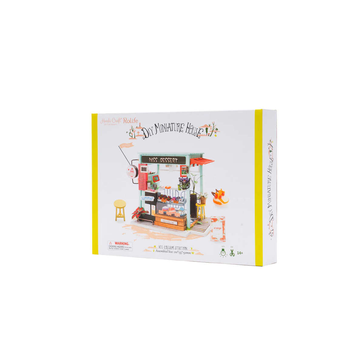 Hands Craft DIY Mini House Ice Cream Shop