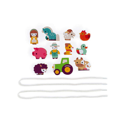 Stringable Farm Themed Beads by Janod