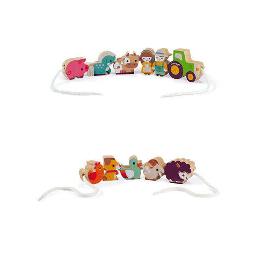 Stringable Farm Themed Beads by Janod
