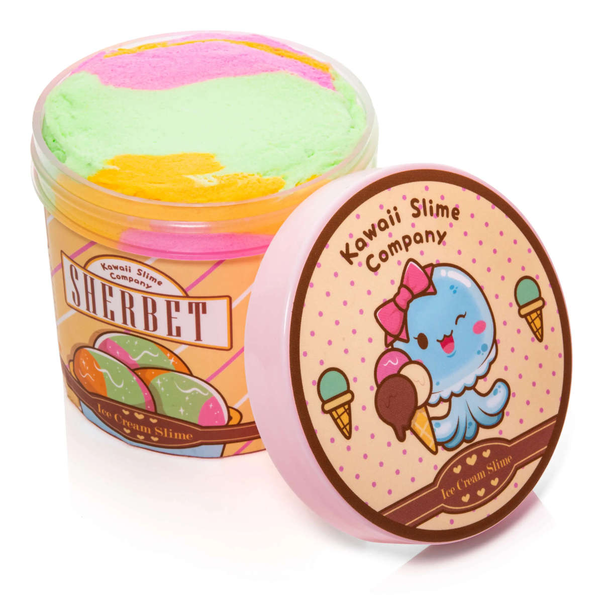 Kawaii Slime Sherbet Scented Ice Cream Pint Slime