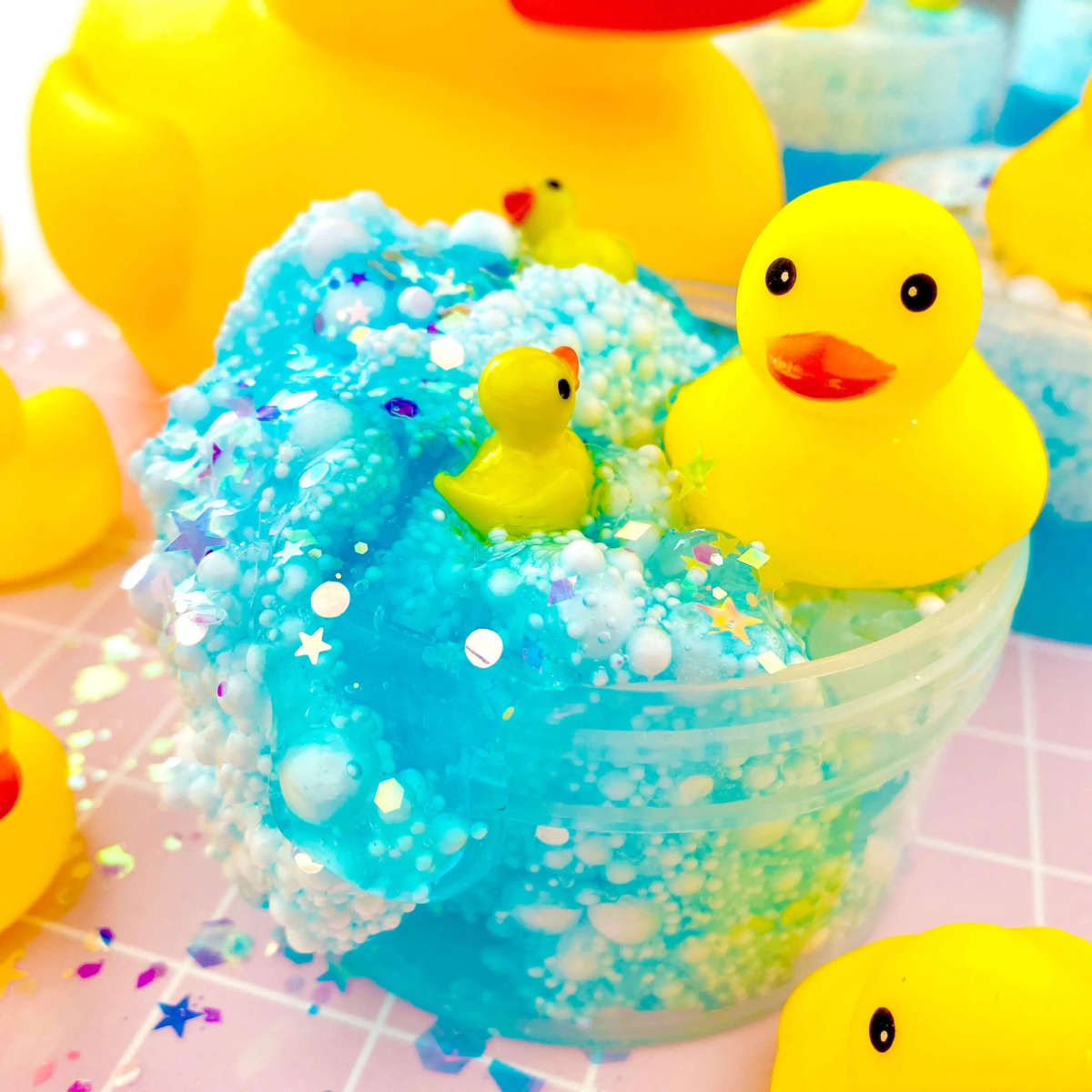 Kawaii Slime Squeaky Clean Bubble Bath Floam Slime