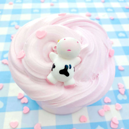 Kawaii Slime Straw-Dairy Cow Slime