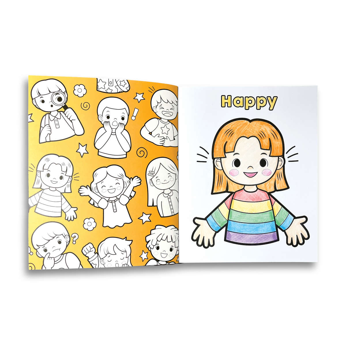 Ooly Toddler My First Feelings Color-in' Book