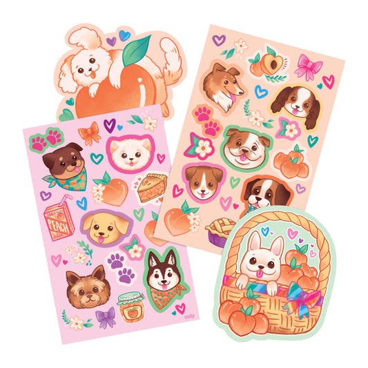 Ooly Puppies & Peaches Scented Stickers