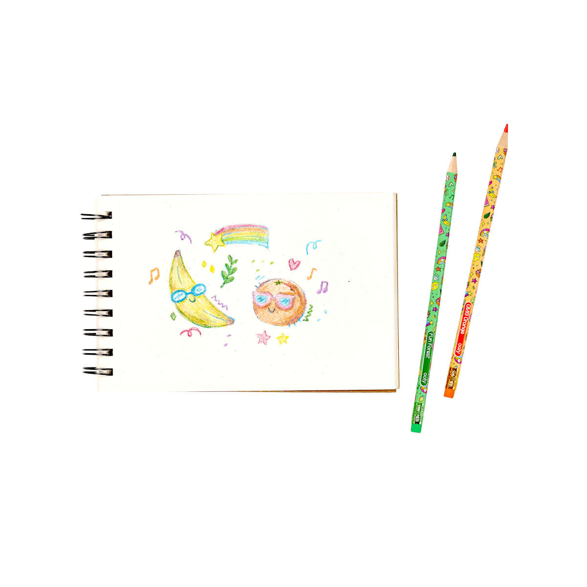 Ooly Color Doodlers Fruity Scented Erasable Colored Pencils
