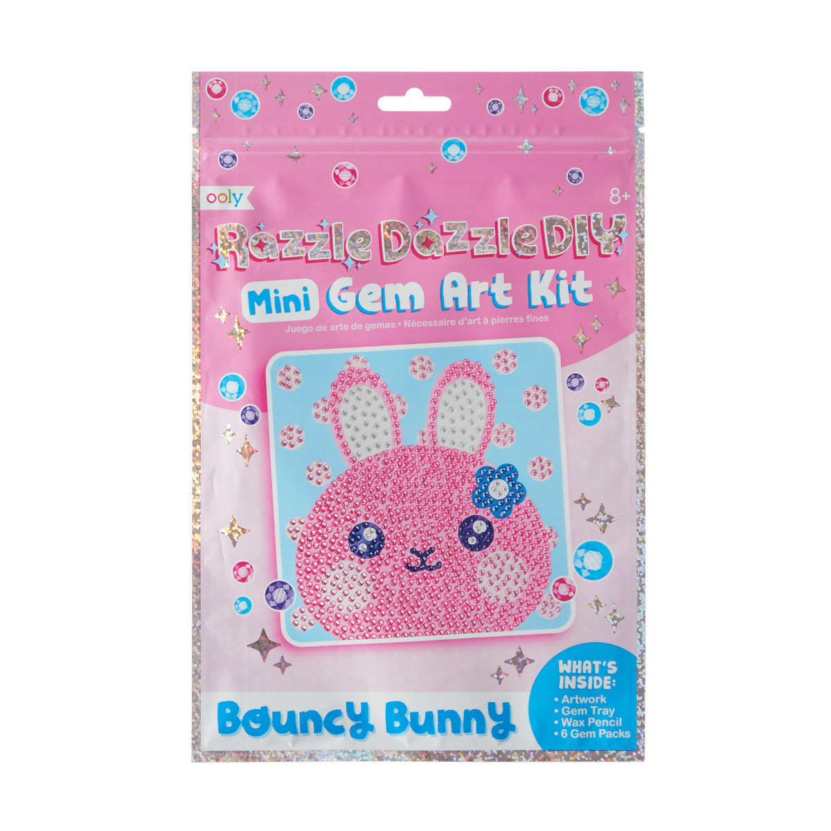 Ooly Mini Razzle Dazzle DIY Gem Art Kit - Bouncy Bunny