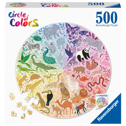 Ravensburger Animals 500 pc Round Puzzle