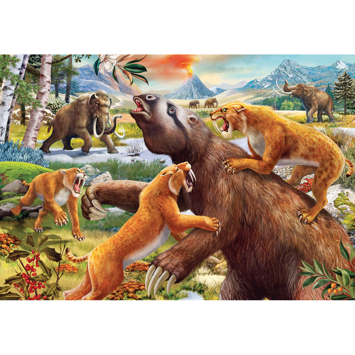 Ravensburger Jurassic Wildlife 2 x 24 pc puzzle