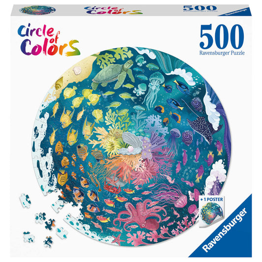 Ravensburger Ocean 500 pc Round Puzzle