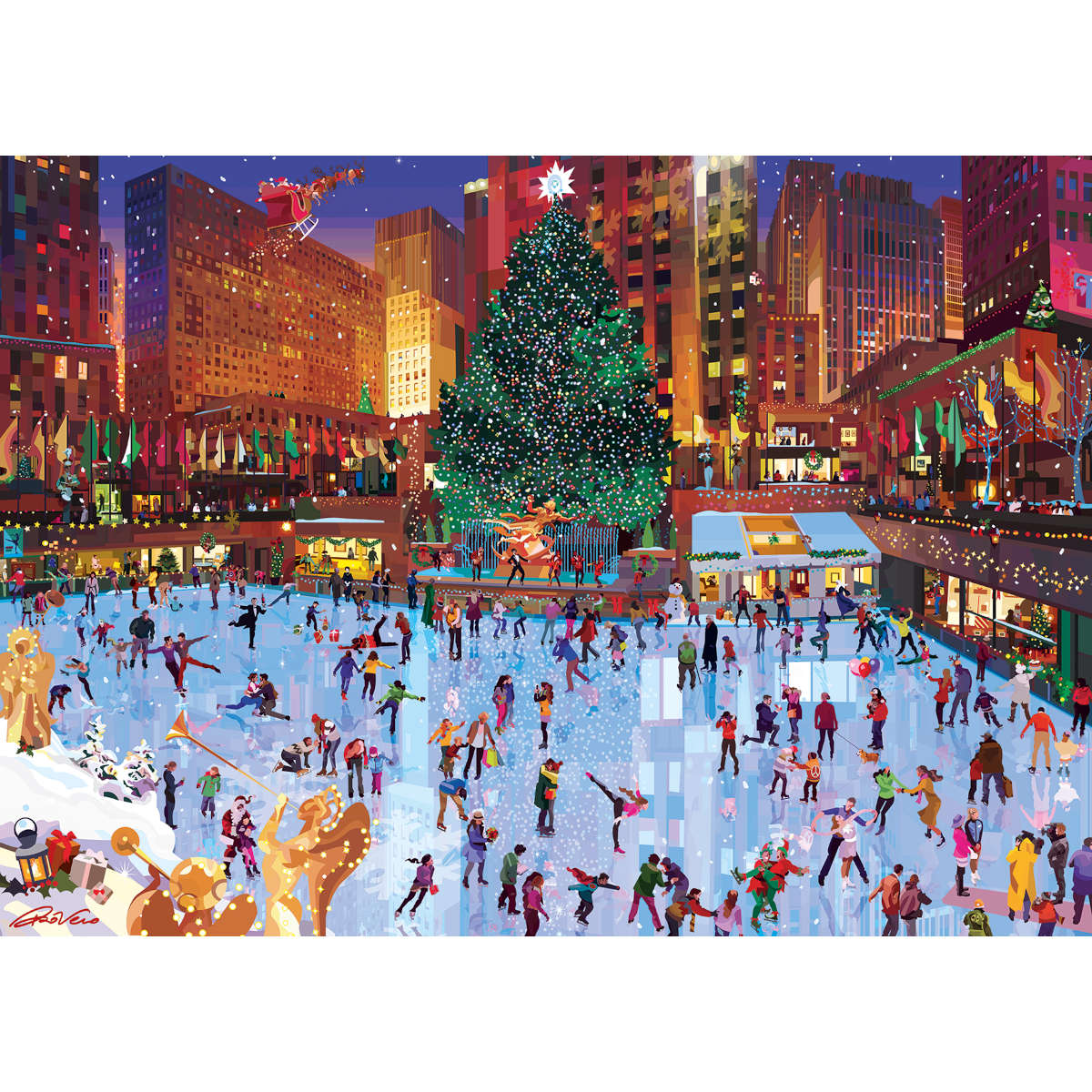 Ravensburger Rockefeller Center of Joy 1000 pc puzzle