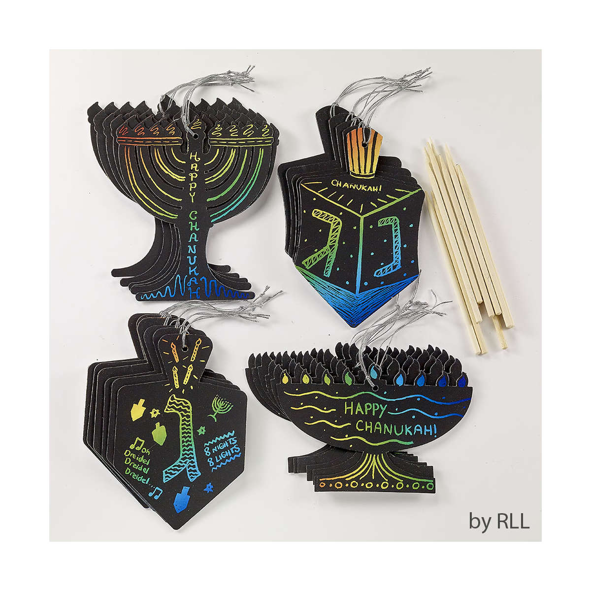 Rite Lite Chanukah Scratch Art