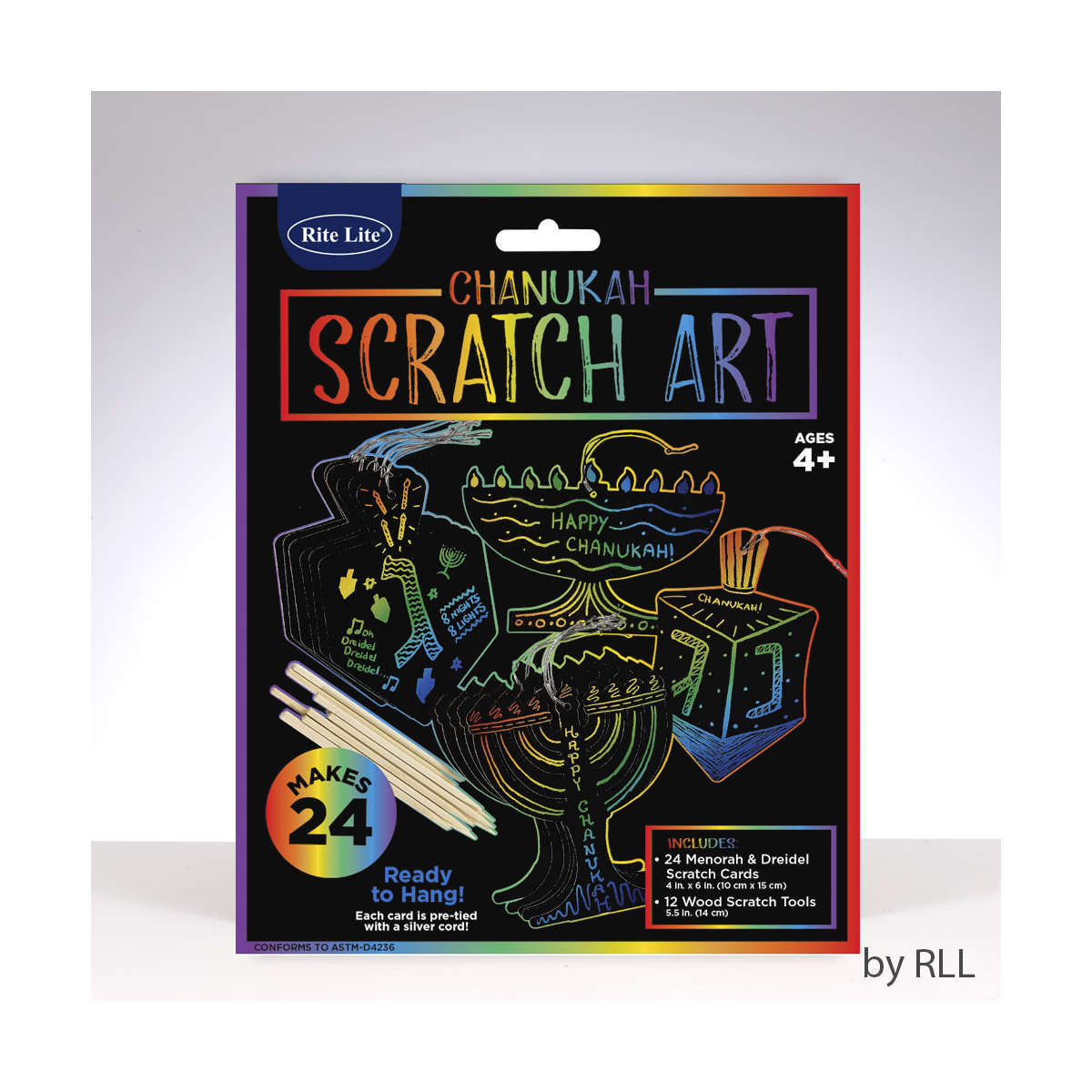 Rite Lite Chanukah Scratch Art