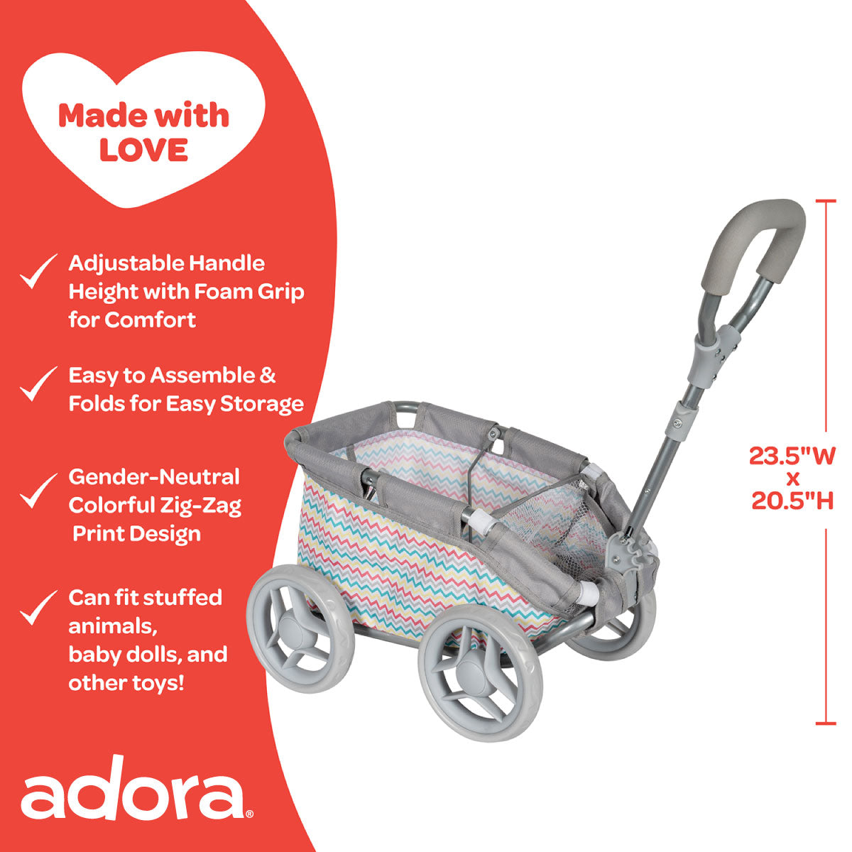 Adora zig zag outlet stroller