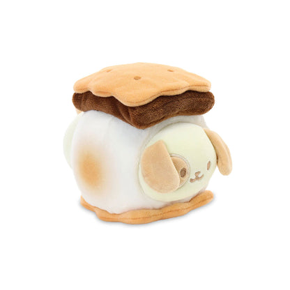 Anirollz Small Baked Goods 6” Blanket Plush - Puppiroll in Smores