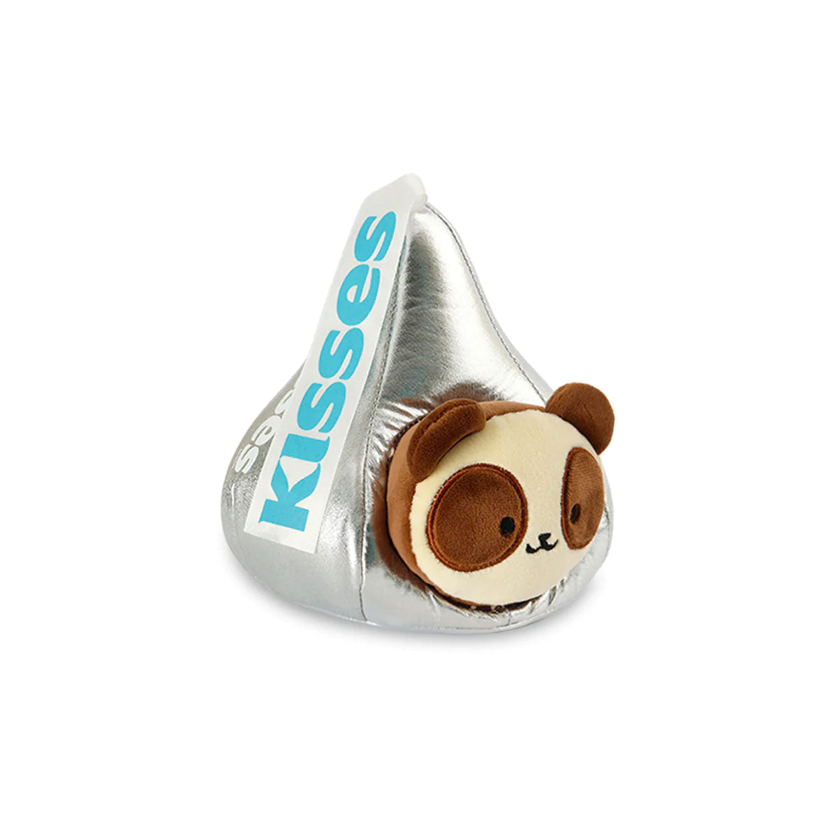 Anirollz Hershey Kisses 6” Blanket Plush Pandaroll Milk Chocolate Silver Wrapper