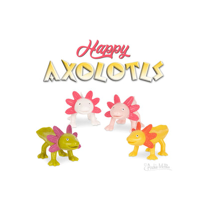 Happy Axolotls from Archie McPhee