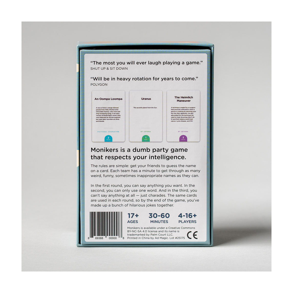 Monikers Party Game from Palm Court