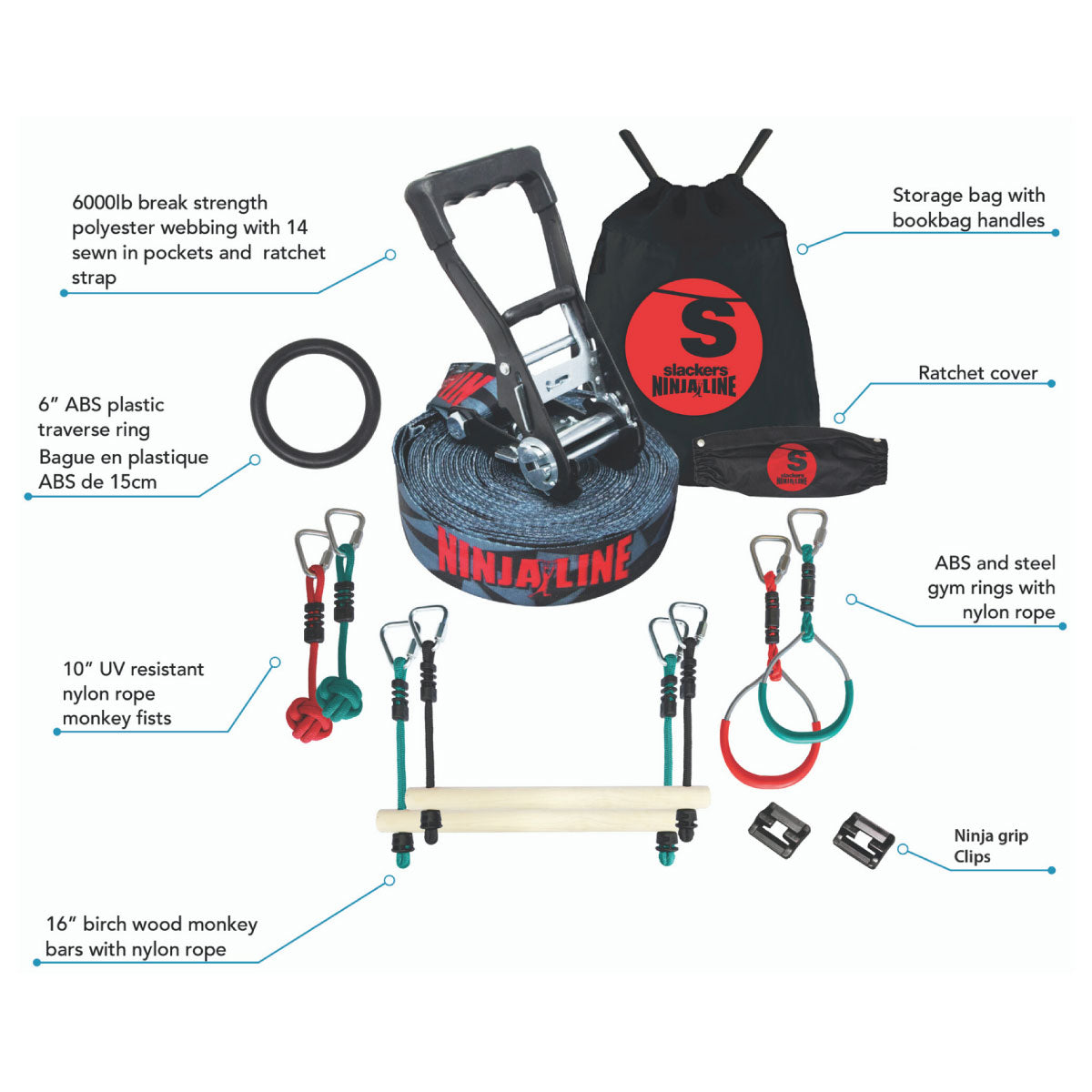 Slackers NinjaLine Intro Kit - 36 foot