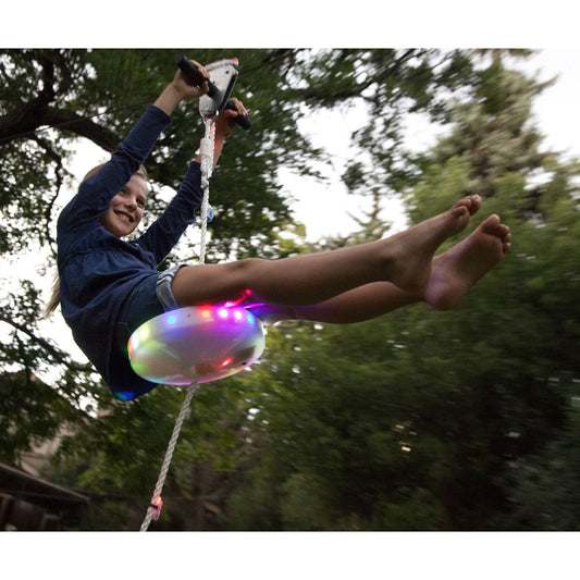 Slackers Night Riderz Zipline - 100 Foot