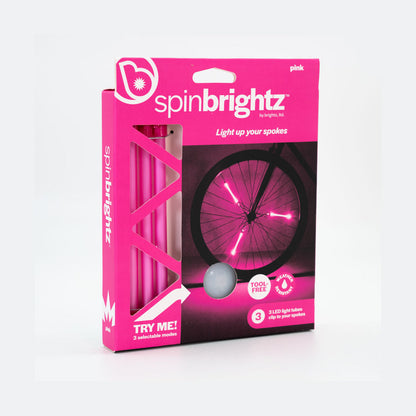 Spin Brightz Solid Color Spoke Lights - Pink