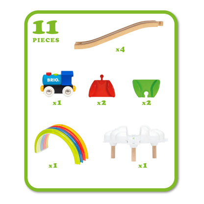 Brio My First Railway Light Up Rainbow Set