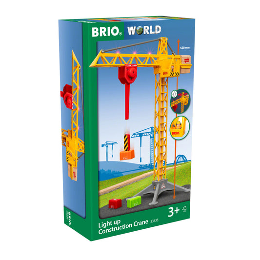 Brio World Light Up Construction Crane
