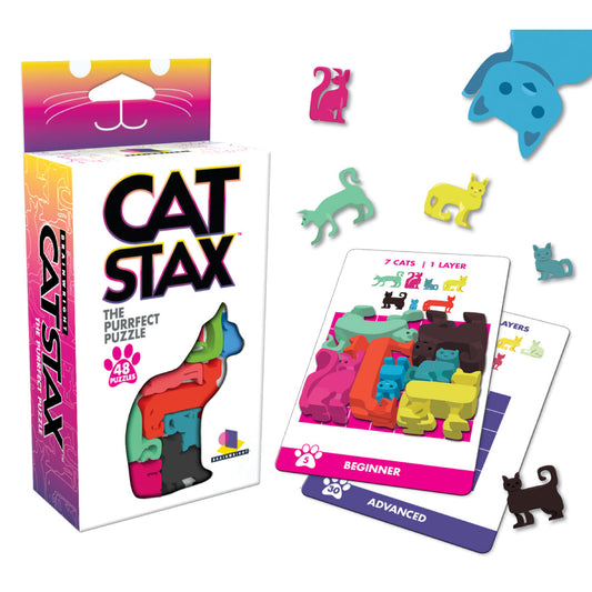 Cat Stax Logic Puzzle from Brainwright