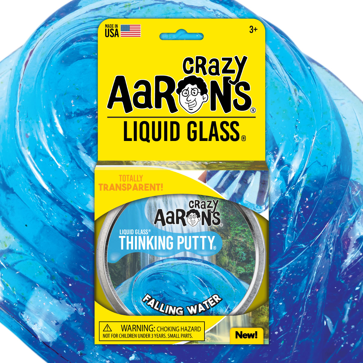 Crazy Aaron's Thinking Putty Liquid Glass Falling Water