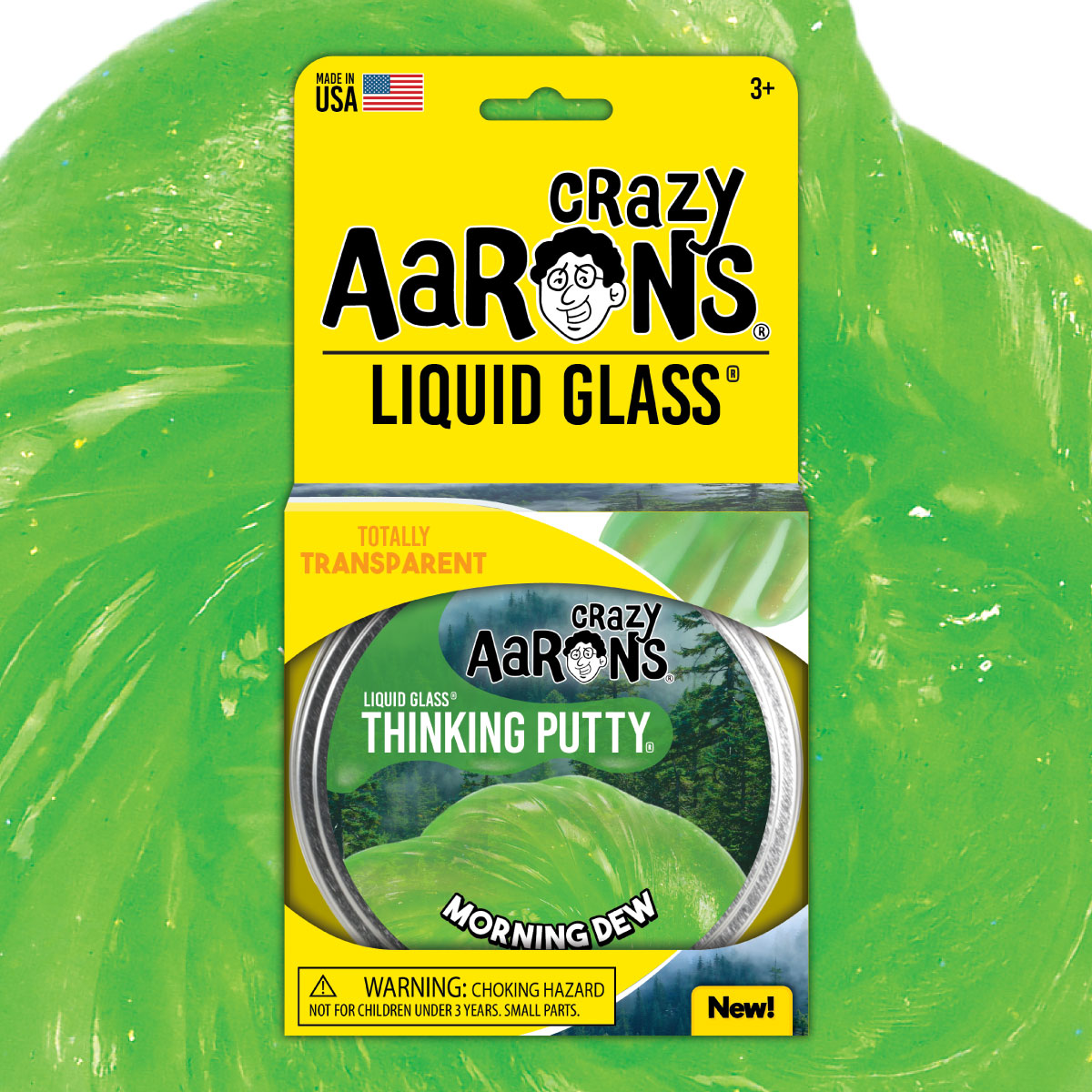Crazy Aaron's Thinking Putty Liquid Glass Morning Dew