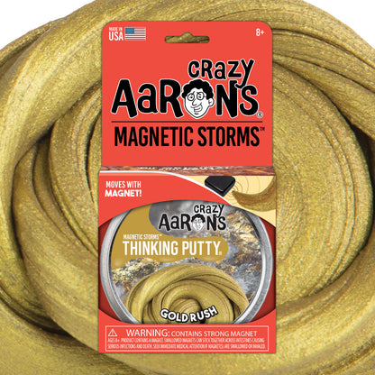 Crazy Aaron's Magnetic Storms Gold Rush Thinking Putty