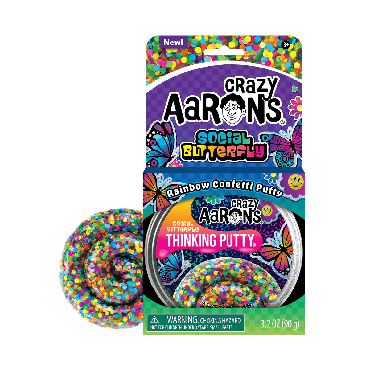 Crazy Aaron's Social Butterfly Thinking Putty