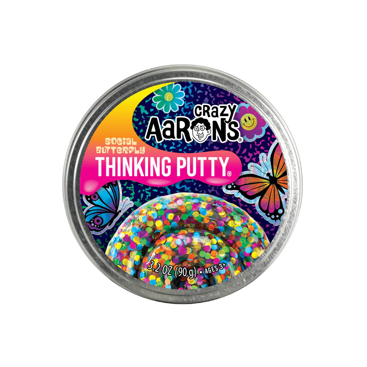 Crazy Aaron's Social Butterfly Thinking Putty