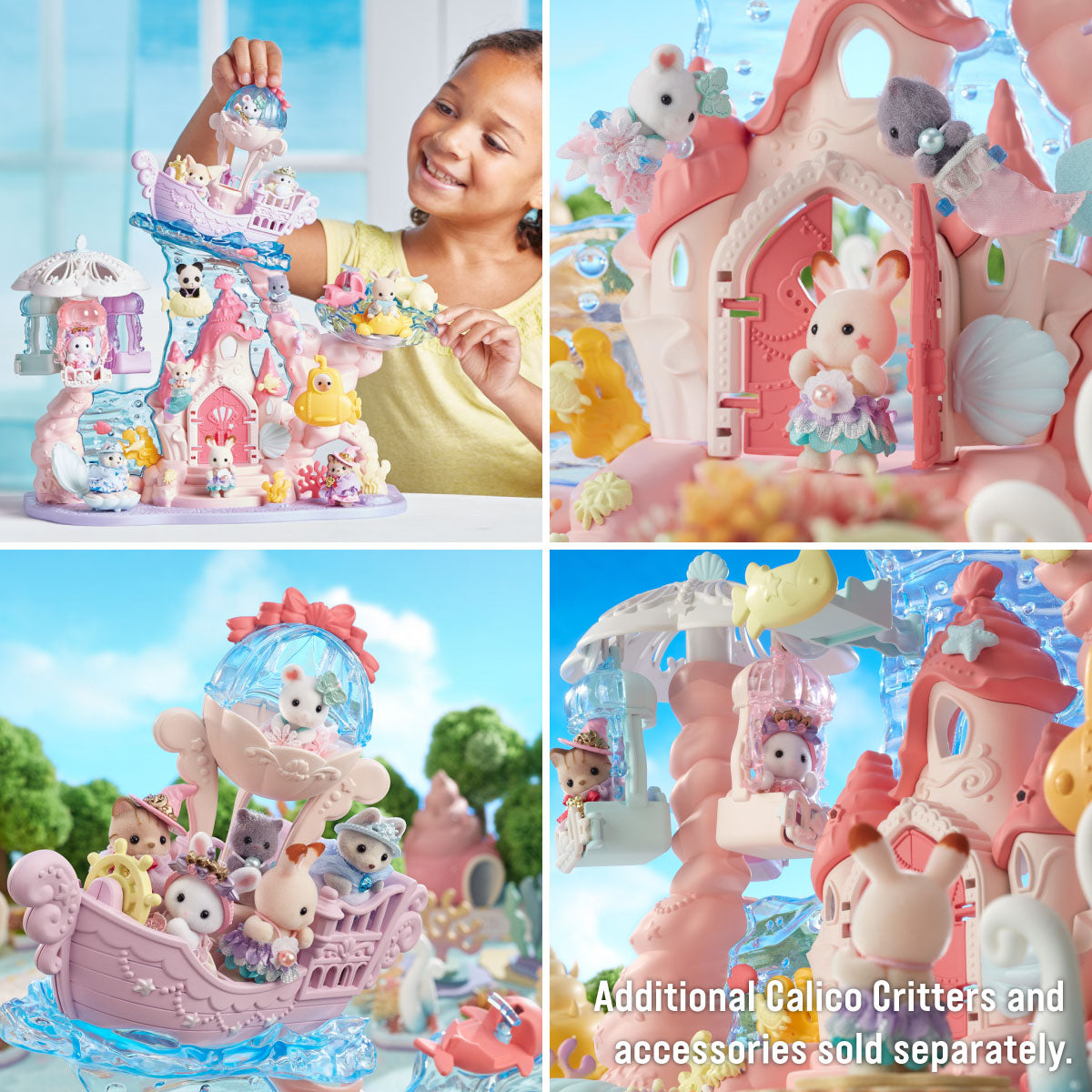 Calico Critters Baby Amusement Park Mermaid Castle