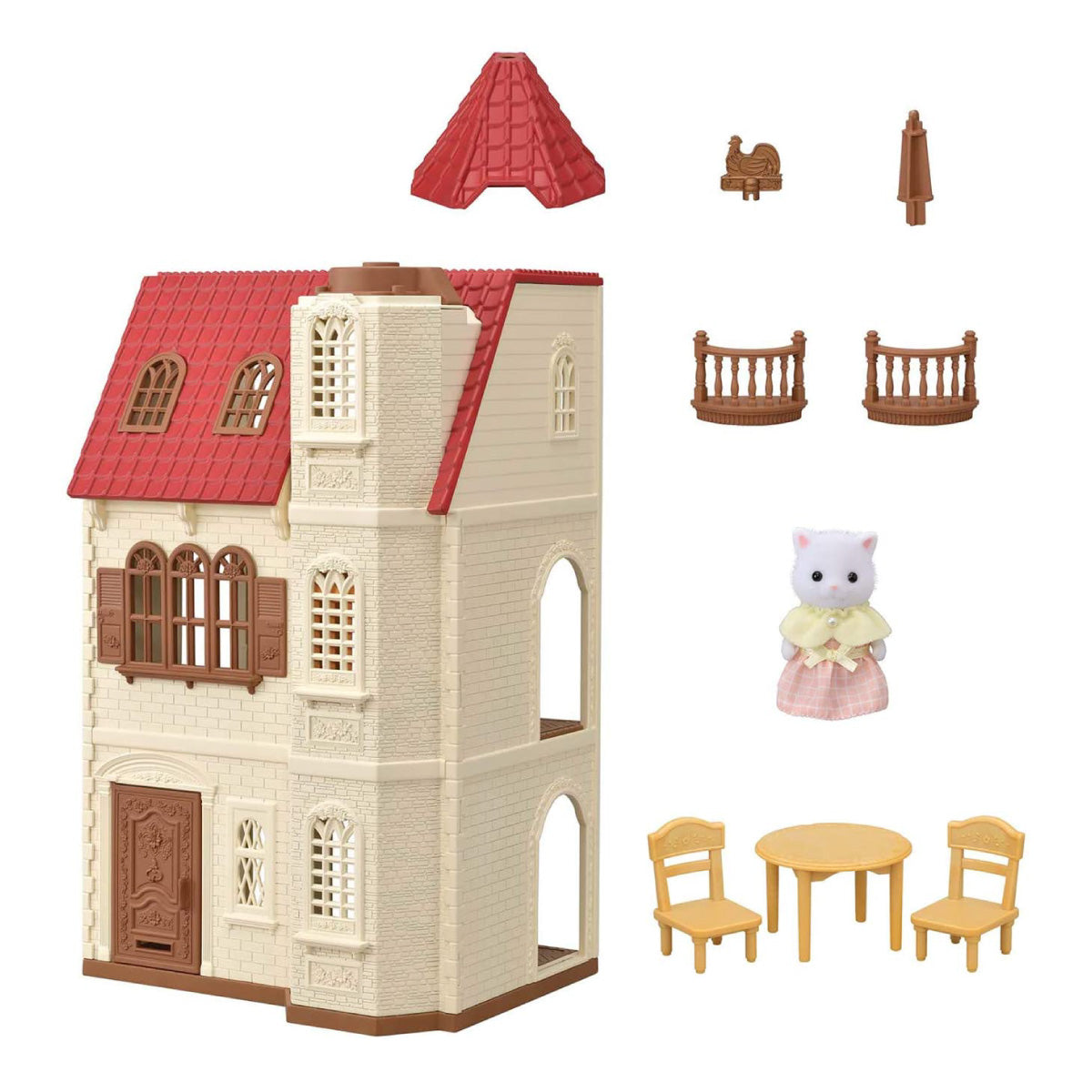 Calico Critters Red Roof Tower Home