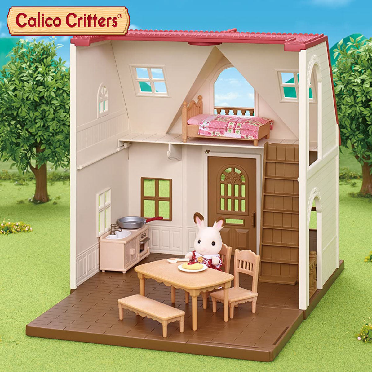 Calico Critters Red Roof Cozy Cottage Starter Home